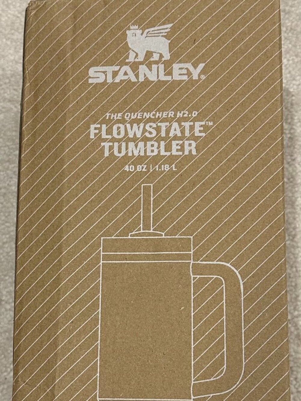 💗 Graduation Birthday Anniversary Gift Stanley LV Brown Tumbler w/ Bonus Gem! - Picture 6 of 7